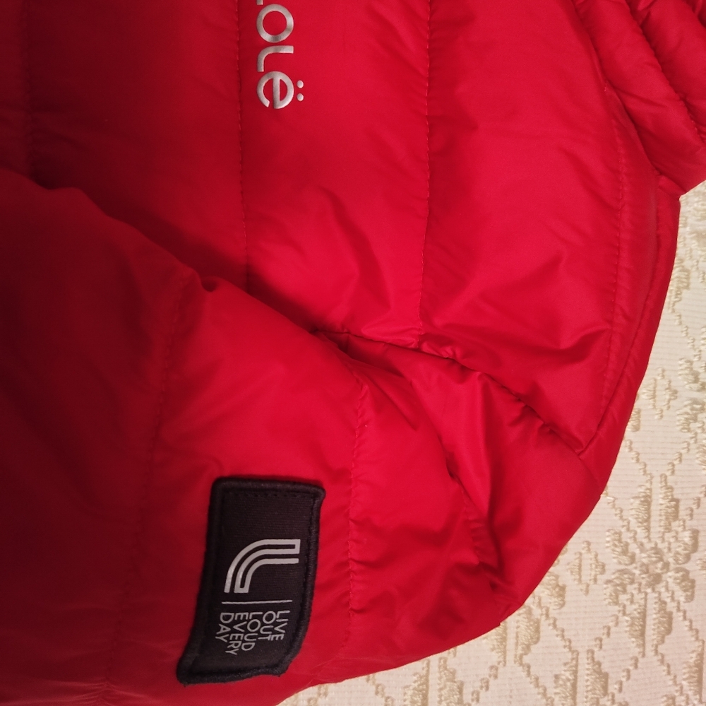 Lolë Girl's Red Light Puffer Spring Jacket - Picture 5 of 12